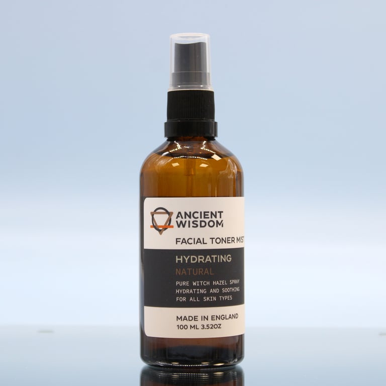 Pure Natural Witch Hazel 100ml - Organic Skin Toner & Astringent for Face and Body