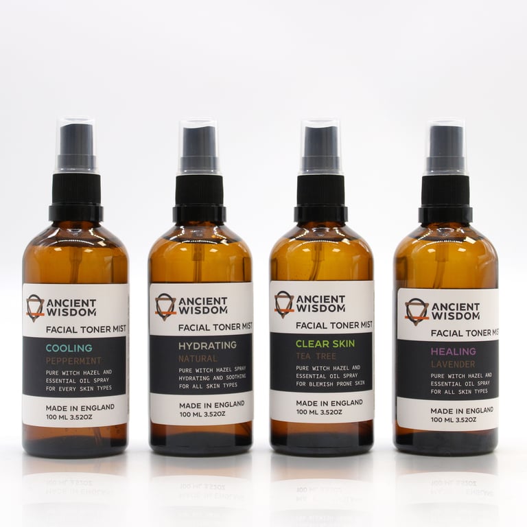 Pure Natural Witch Hazel 100ml - Organic Skin Toner & Astringent for Face and Body