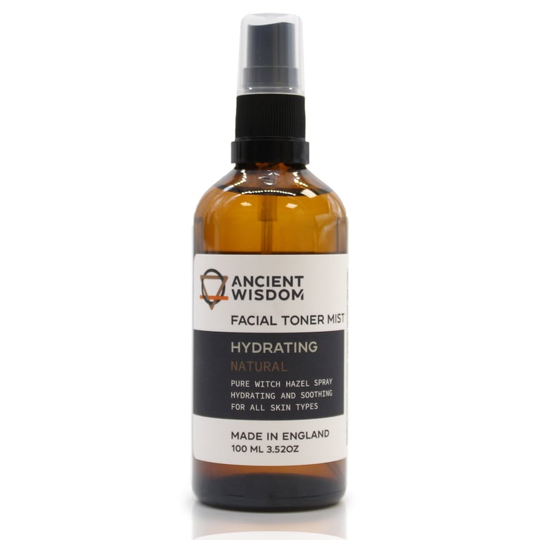 Pure Natural Witch Hazel 100ml - Organic Skin Toner & Astringent for Face and Body