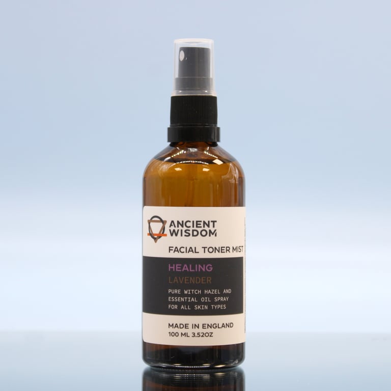 Organic Witch Hazel with Lavender 100ml Skin Toner - Fragrant and Soothing for Balanced Complexion