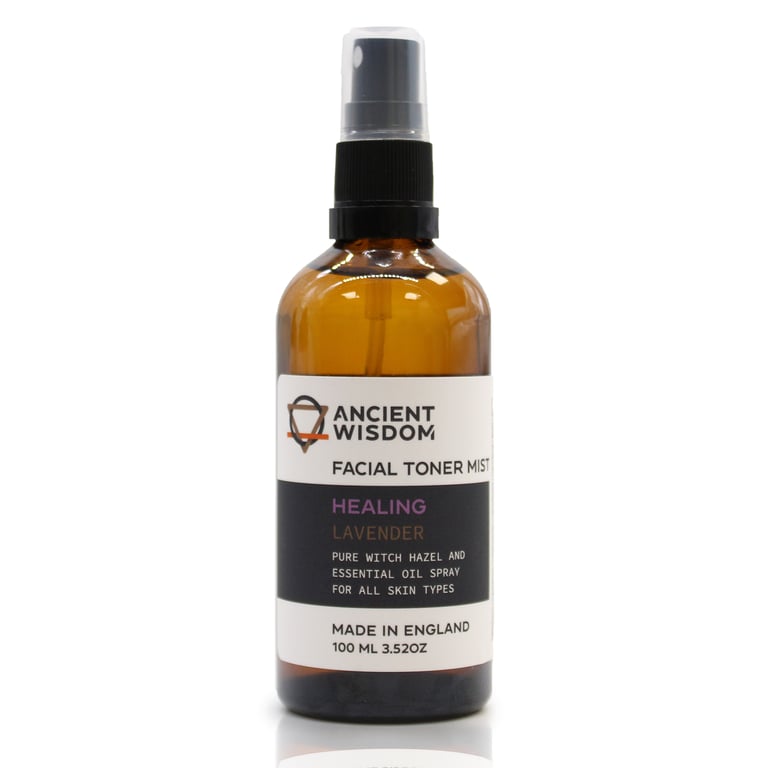 Organic Witch Hazel with Lavender 100ml Skin Toner - Fragrant and Soothing for Balanced Complexion