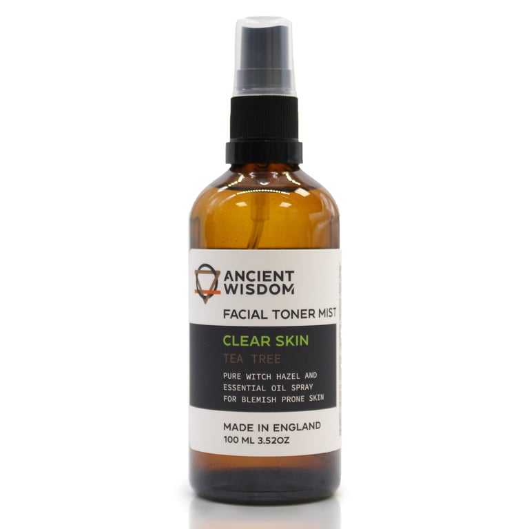 Witch Hazel with Tea Tree Oil Natural Astringent Toner 100ml Acne Treatment
