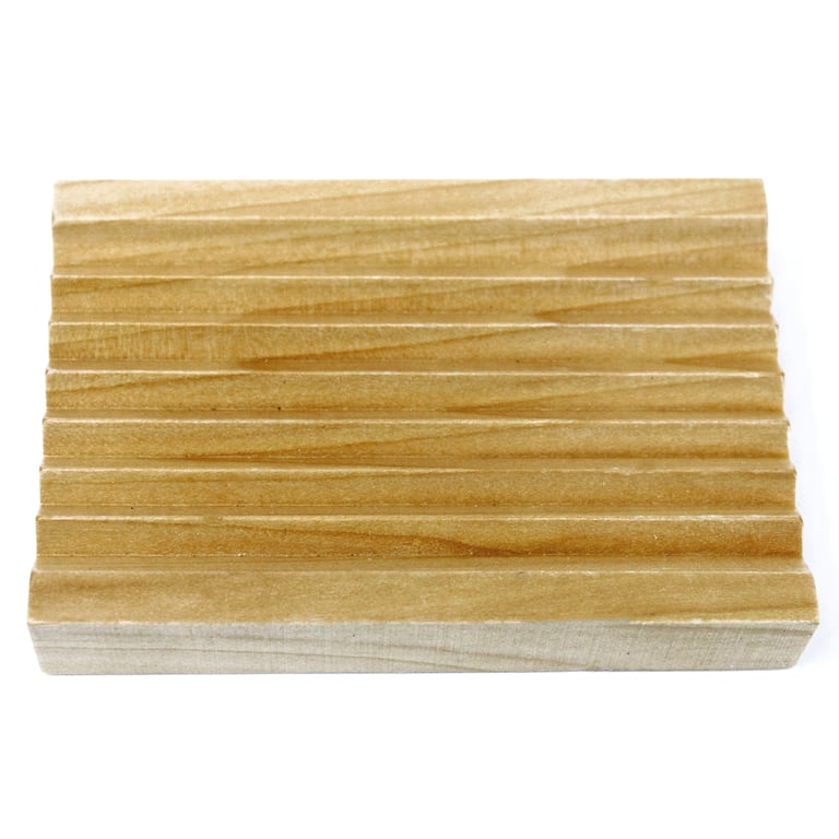 Hemu Wood Soap Dish - Rustic Groovy Bathroom Accessory