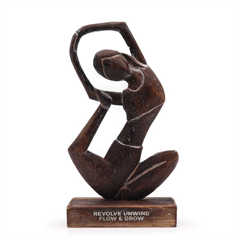 Yoga Figure - Antique Revolved Pose - Unwind & Grow (Flow & Yoga)