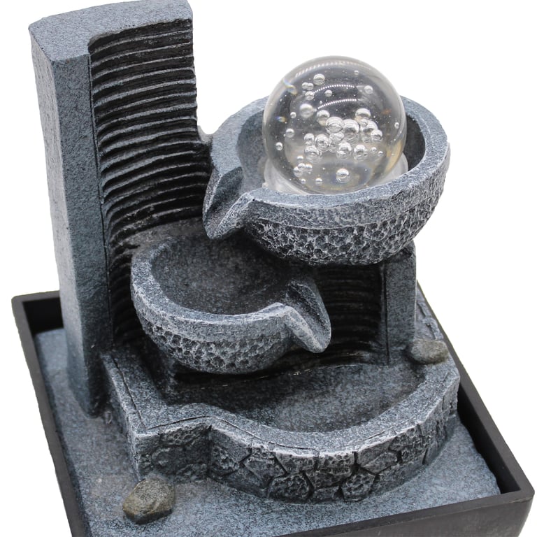 18cm Tabletop Water Feature - Relaxing Pouring Pots (Model Name) - Brand Name