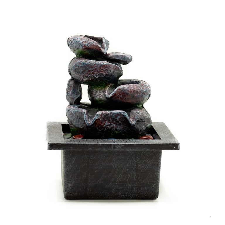 20cm Cascading Tabletop Water Feature - Decorative Pots