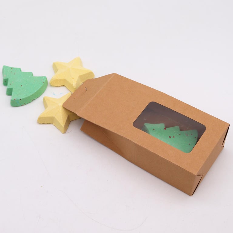 Silent Night Christmas Bath Bomb Gift Pack - Scented Holiday Bath Bombs for Festive Gift Giving