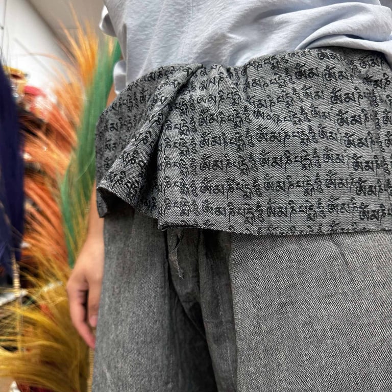 Yoga & Festival Pants - Mandala Mantra Grey (BrandName)