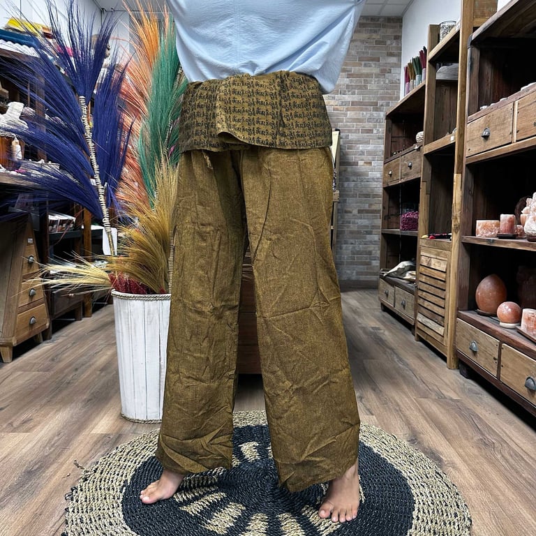 Yoga & Festival Pants - Mandala Mantra Orange (Brand Name)