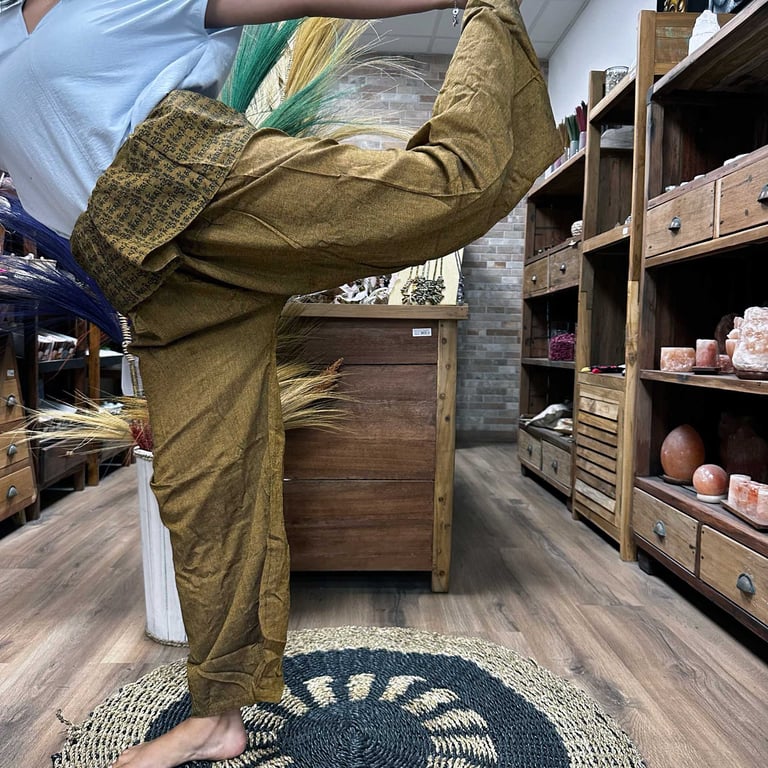 Yoga & Festival Pants - Mandala Mantra Orange (Brand Name)