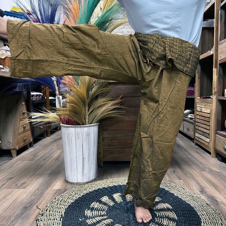 Yoga & Festival Pants - Mandala Mantra Orange (Brand Name)