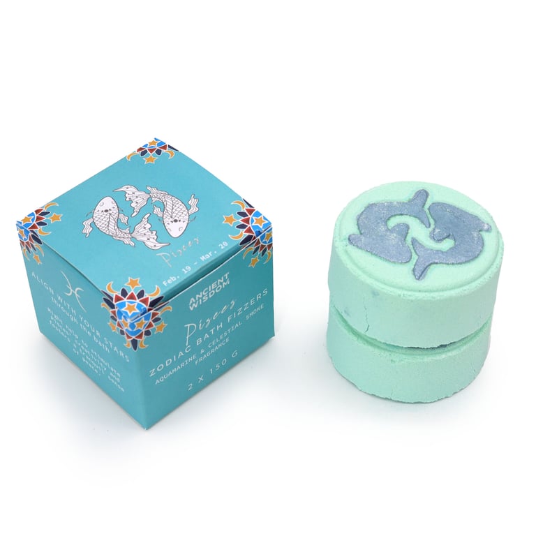 Pisces Zodiac Bath Fizzers - Horoscope-Inspired Relaxation for Pisces