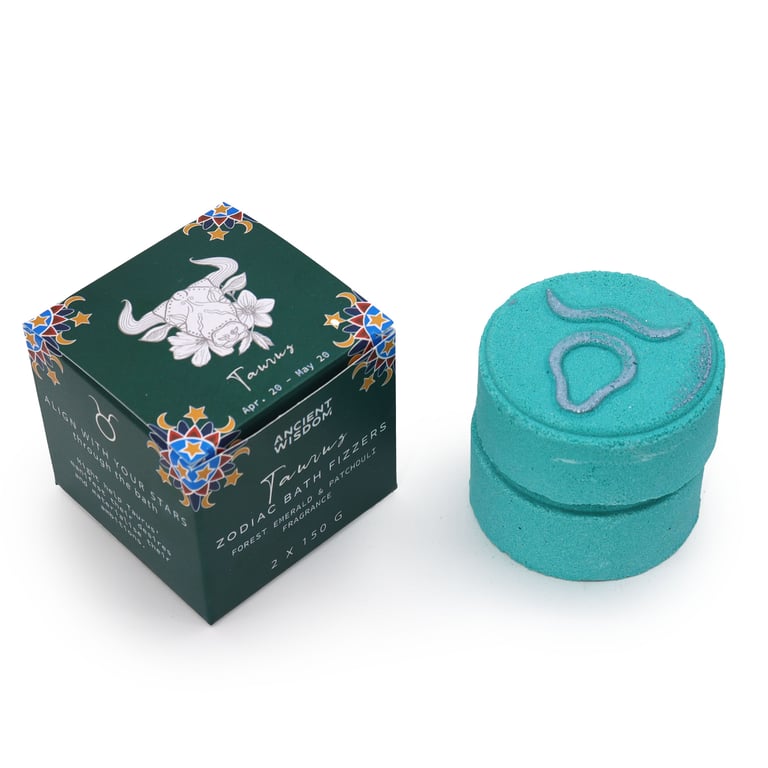 Taurus Zodiac Bath Fizzers - Horoscope-Inspired Relaxation Set