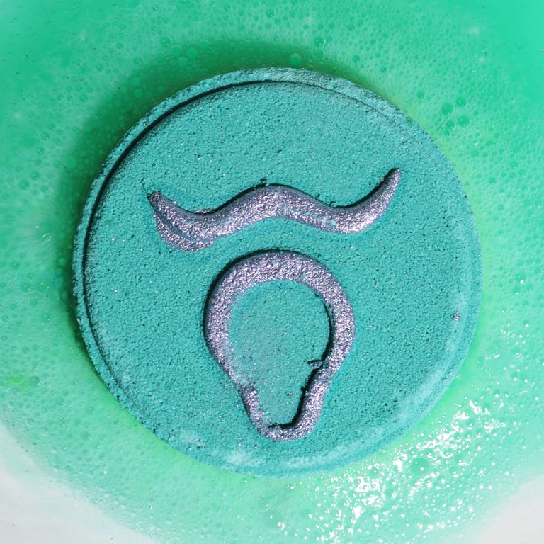 Taurus Zodiac Bath Fizzers - Horoscope-Inspired Relaxation Set