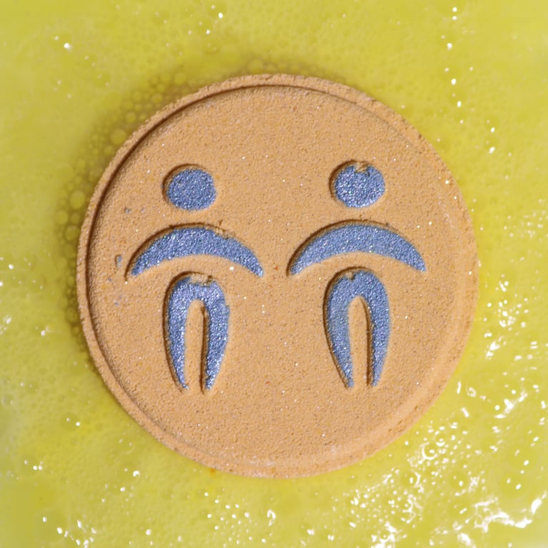 Gemini Zodiac Bath Fizzers Set - Relaxing Horoscope Bath Bombs for Wellness and Self-Care