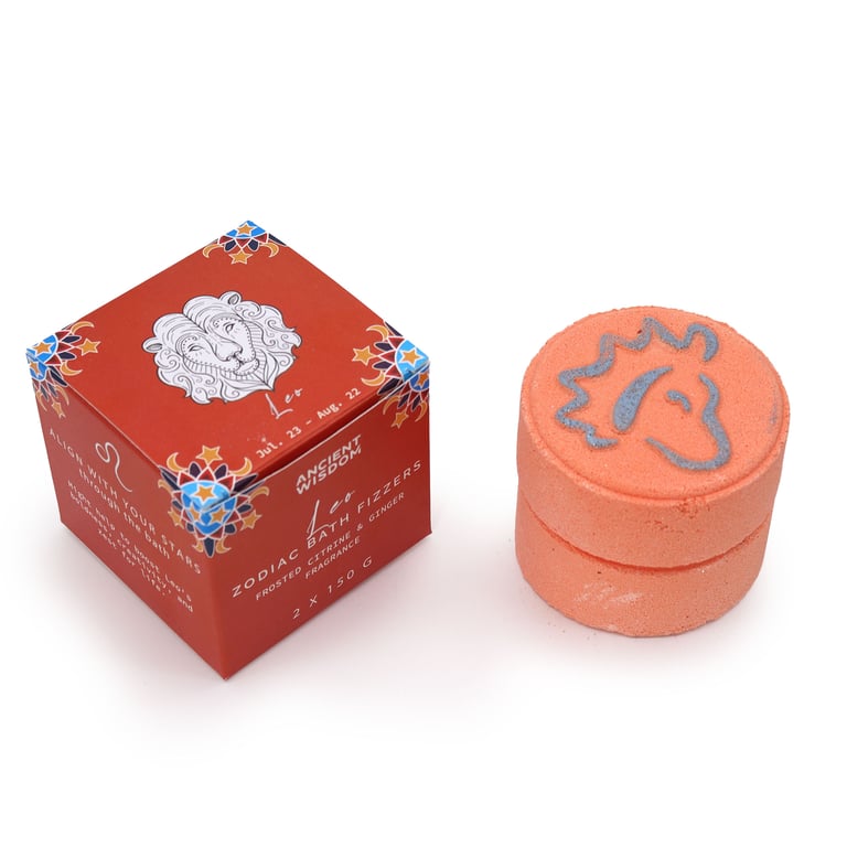 Leo Zodiac Bath Fizzers - Astrological Horoscope Soak for Relaxation and Spirituality