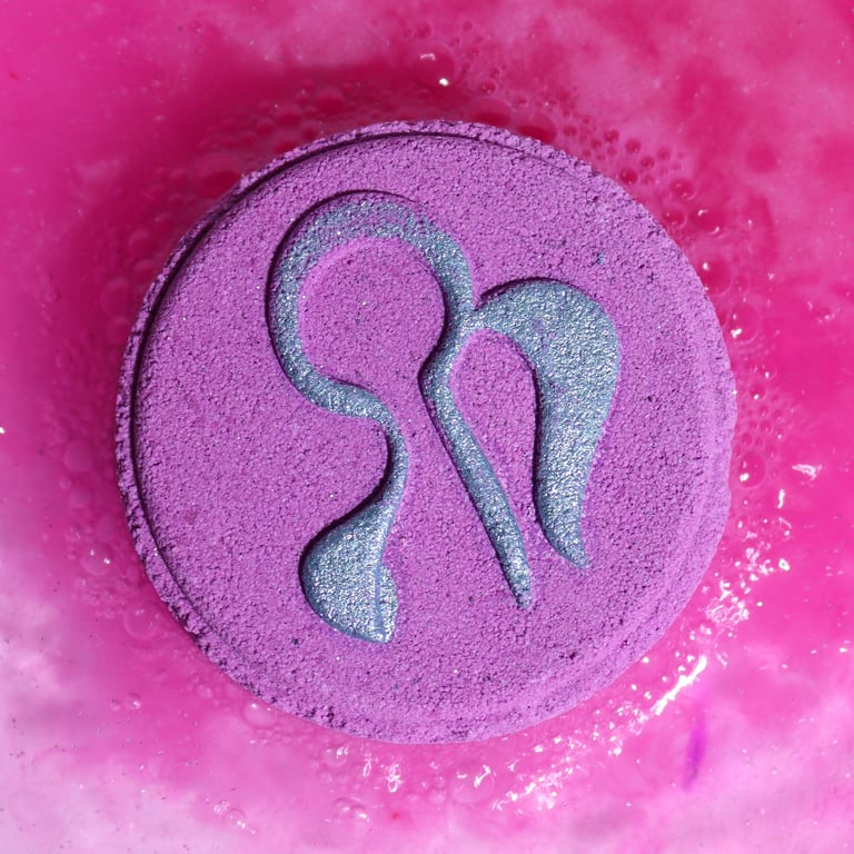 Virgo Zodiac Bath Fizzers - Astrology Horoscope Set for Relaxing Soaks