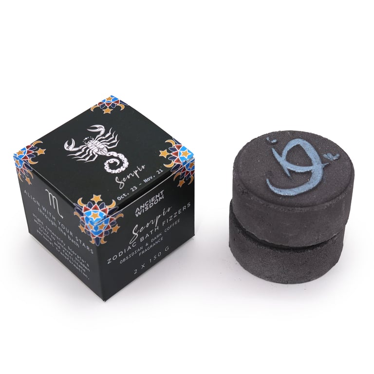 Scorpio Zodiac Bath Fizzers - Astrology Horoscope Soak for Relaxation and Spirituality
