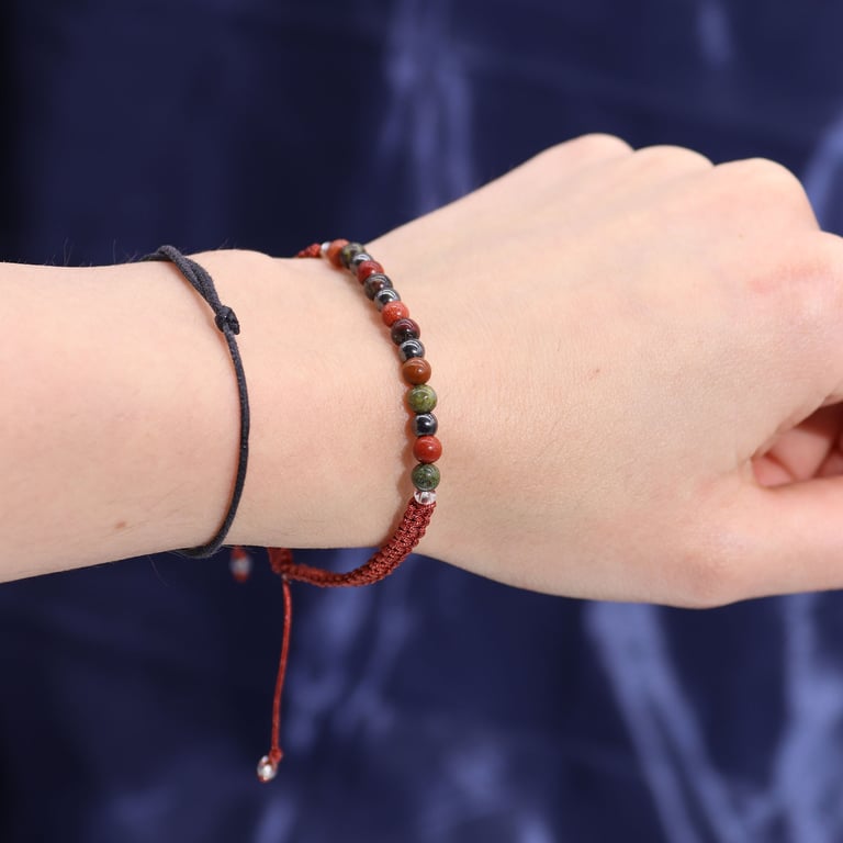 Zodiac Aries Crystal Candle & Gemstone Bracelet Set