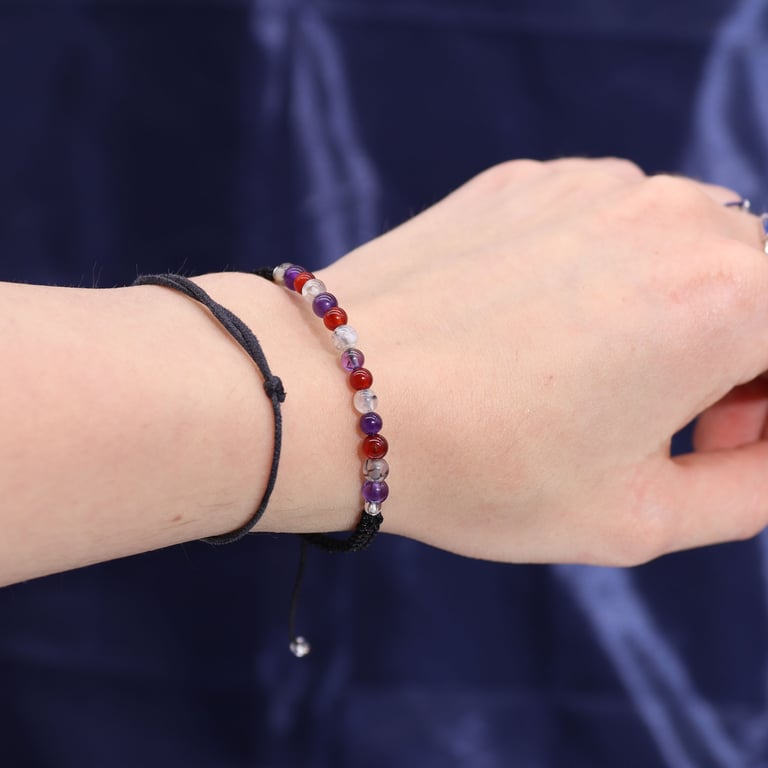 Crystal Candle & Gemstone Bracelet Set (Zodiac - Virgo)