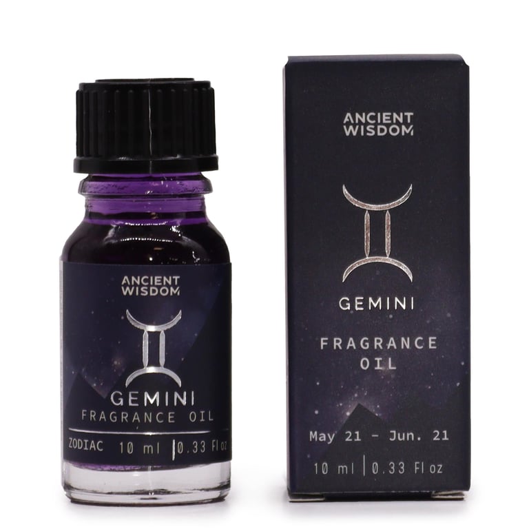 Zodiac Gemini Fragrance Oil 10ml - Astrological Perfume for Home and Office Use