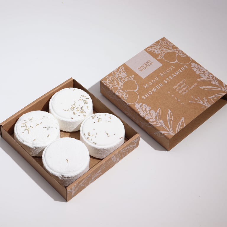 Zen Shower Steamers - Wellness Gift Set for Mood Boost and Home Spa Therapy Session