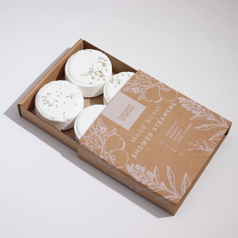 Zen Shower Steamers - Wellness Gift Set for Mood Boost and Home Spa Therapy Session