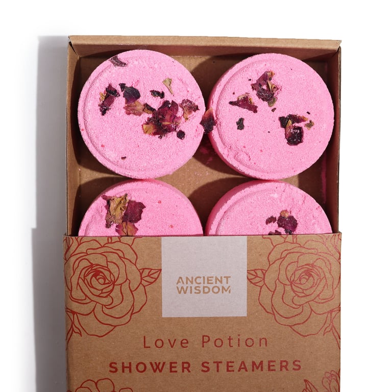 Love Potion Zen Shower Steamers - Home Therapy Wellness Gift Set for Relaxation and Self-Care