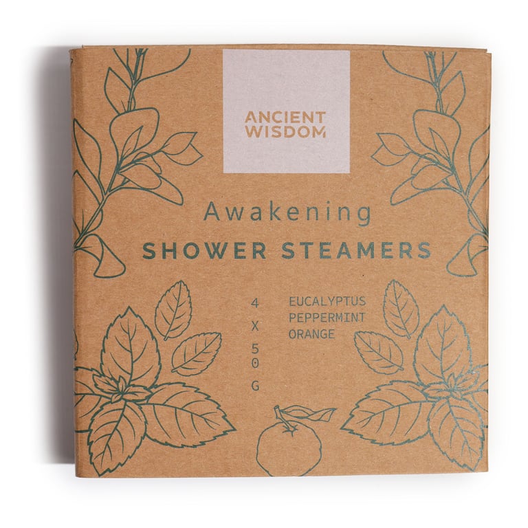 Zen Shower Steamers - Wellness Gift Set for Home Spa Relaxation and Stress Relief with Awakening Scents