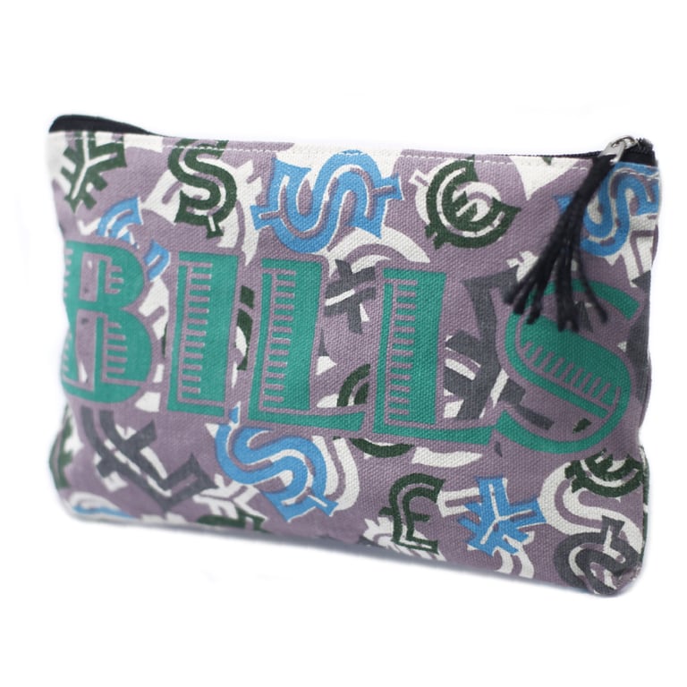 Classic Zip Pouch - Bills Organizer and Travel Essentials Storage Bag