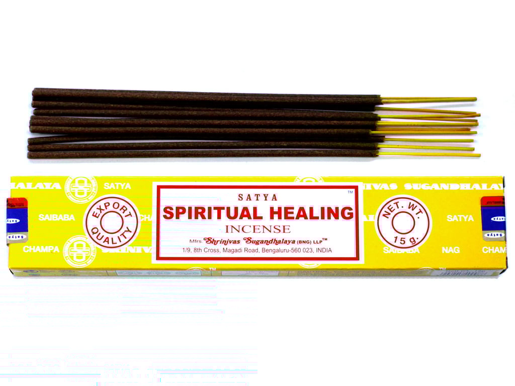 Satya Spiritual Healing Incense - 15gm Calming Aromatherapy for Home Meditation