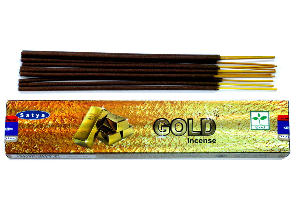 Satya Gold Incense - 15gm Home and Spiritual Meditation Aid