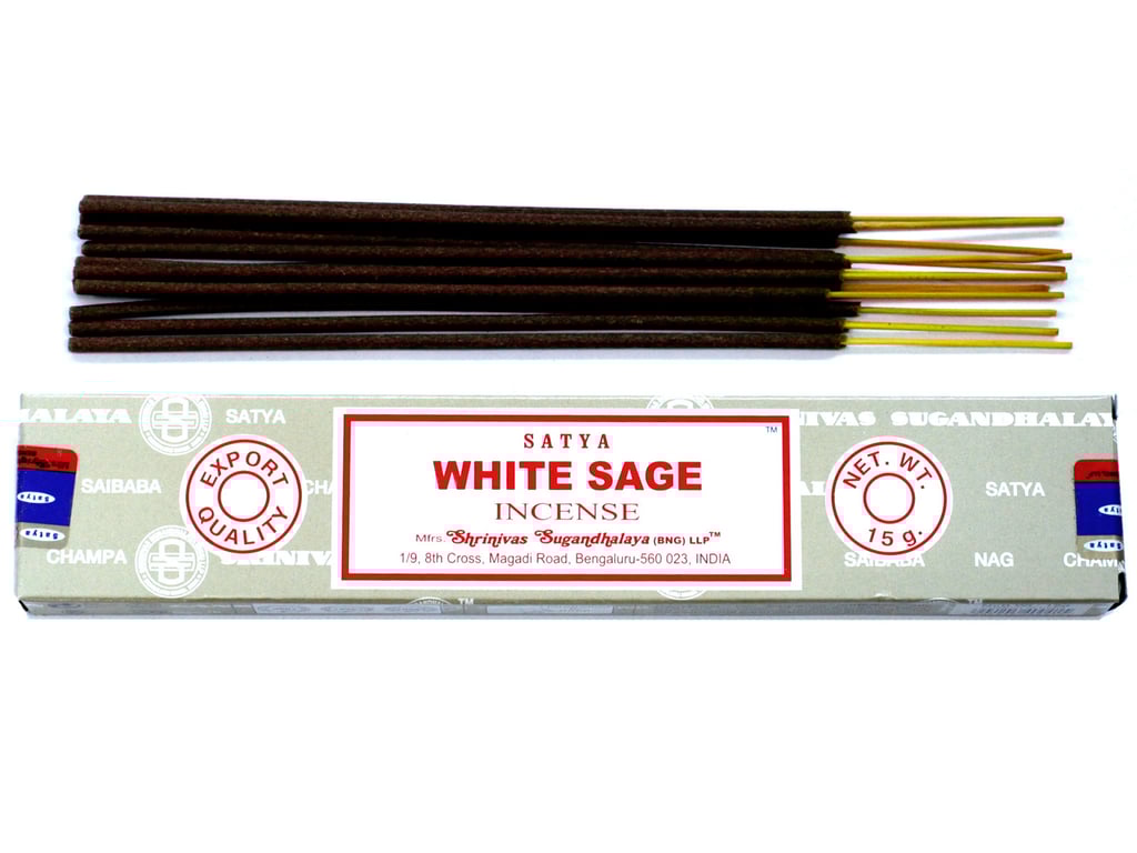 Satya White Sage Incense 15gm - Natural Home Fragrance for Spiritual Purification