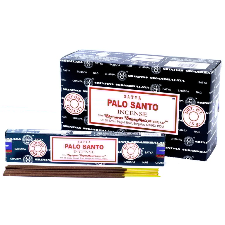 Palo Santo Natural Incense Sticks 15gm by Satya - Spiritual Home Scented Fragrance for Relaxation and Meditation