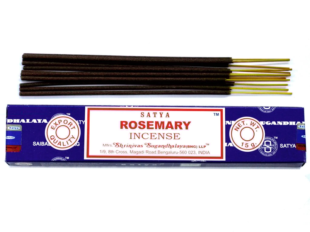 Satya Rosemary Incense 15gm - Natural Home Aromatherapy Relaxation Fragrance