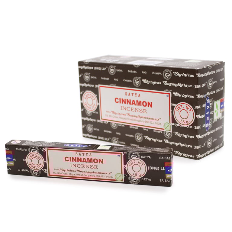 Satya Cinnamon Incense Sticks 15g - Natural Home Fragrance