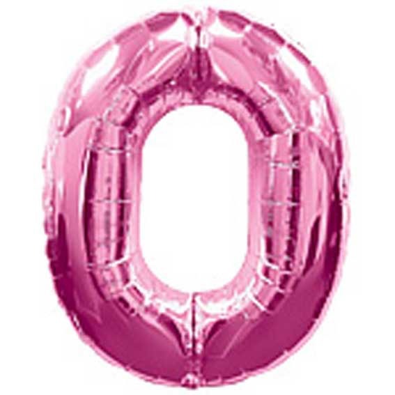 Big Number Balloon - 0 Pink Party Decorations Home Accents