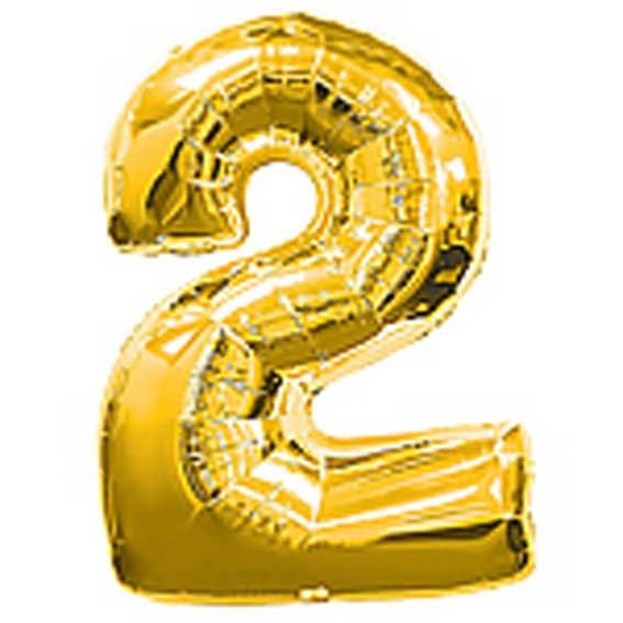 Gold Big Number Balloon - Large Party Decoration for Home and Event Decor