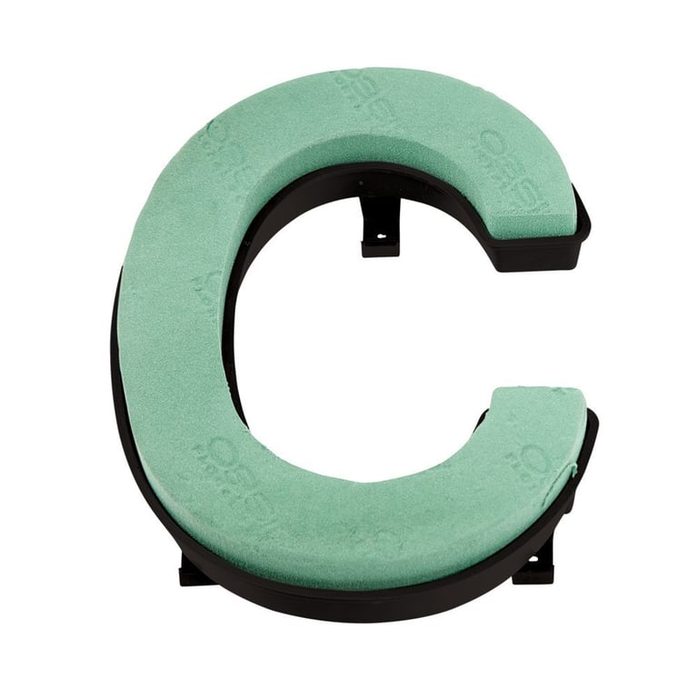 Naylorbase Letter C Frame - Black Base for Home Decor and Furniture