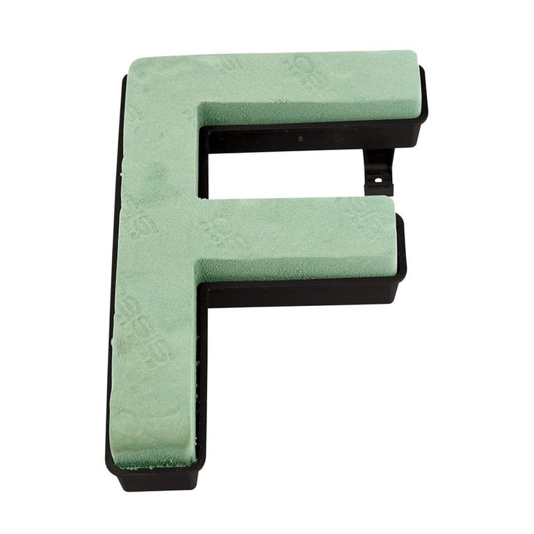 Oasis Letter F Naylorbase Frame - Black Base, Elegant Home Decor and Garden Decoration with Modern Black Frame