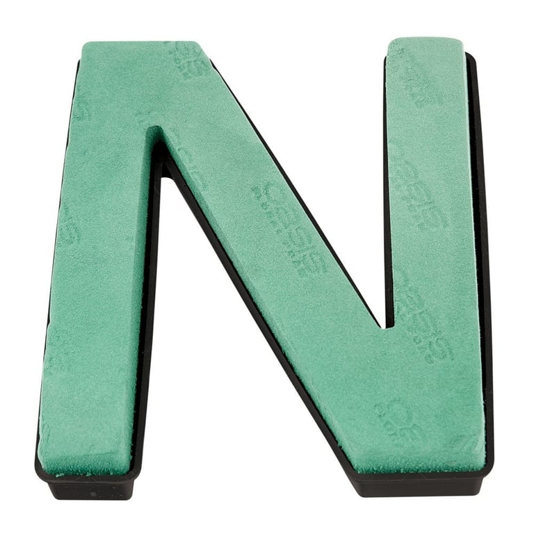 Oasis Letter N Naylorbase Frame - Black Base, Elegant Home Decor Garden Decoration