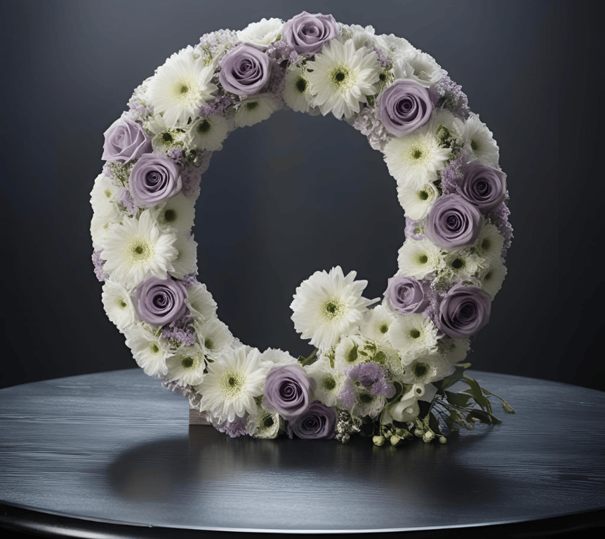 Naylorbase Letter Q Frame - Black Base for Modern Home Decor and Garden Interior Design