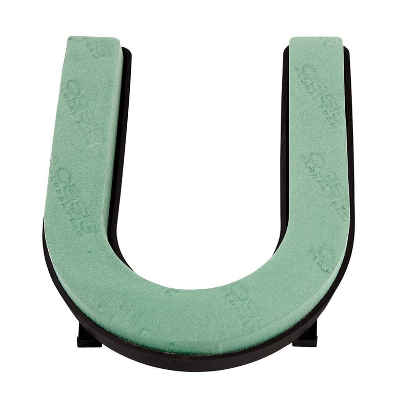 Oasis Letter U Naylorbase Frame - Black Base, Elegant Wall Art Decoration