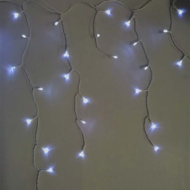 240 Icicle Lights - Fast/Slow Function, 2m Length, Home Decor Holiday Lighting