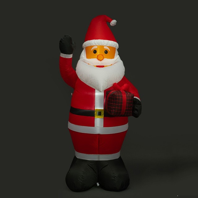 Inflatable 1.8m LED Santa Holiday Decoration for Indoor and Outdoor Use