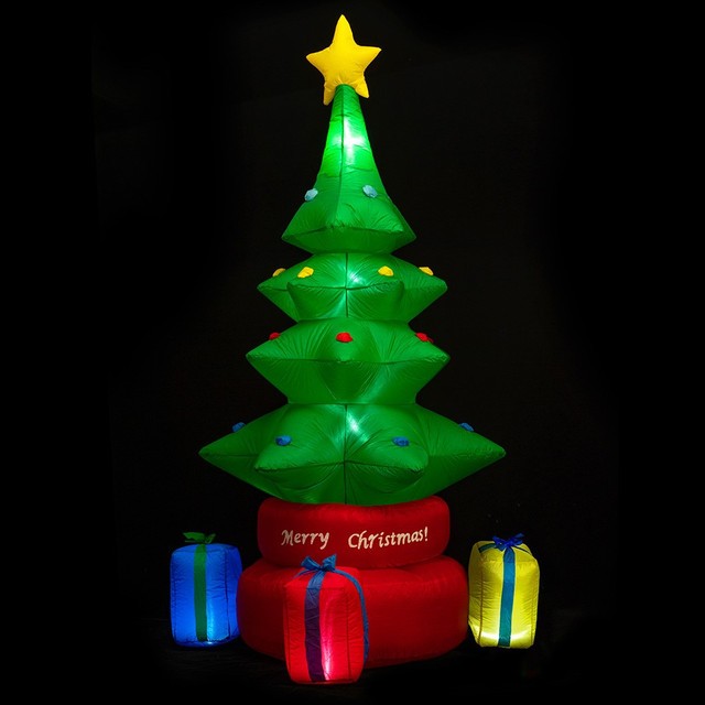 Inflatable 2.4m LED Tree - Garden Decoration for Outdoor Christmas Holiday Season