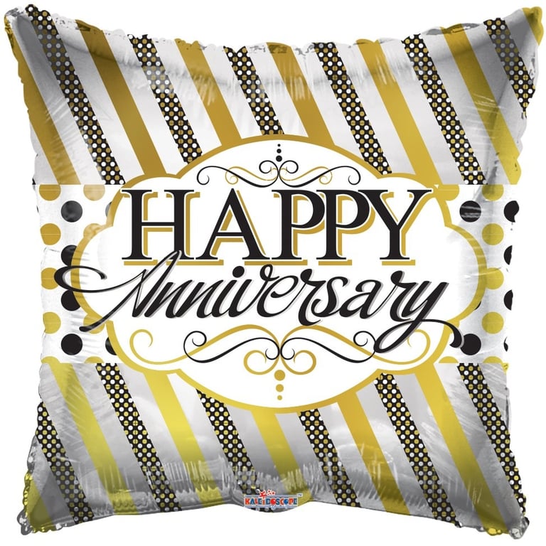 Happy Anniversary Balloon Set - Celebration Decoration Balloons for Party and Special Occasion