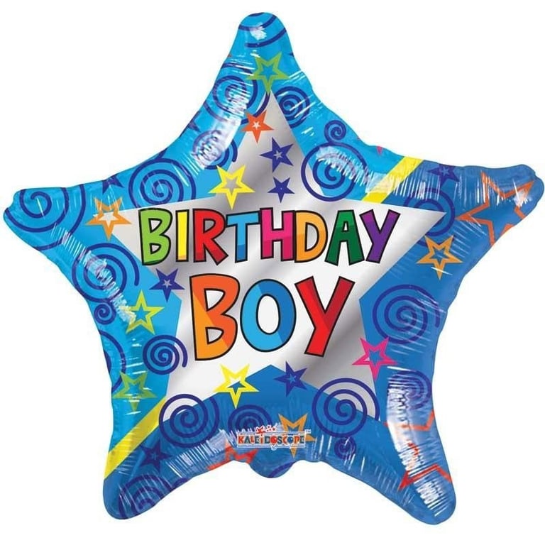 Birthday Boy Star 18inch Balloon - Add a Celestial Touch to Your Party Decorations