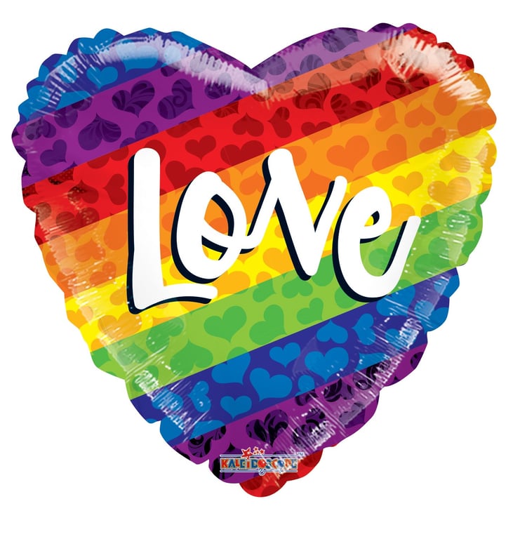 18 Inch Rainbow Party Balloon - Perfect Home Decor and Celebration Decoration