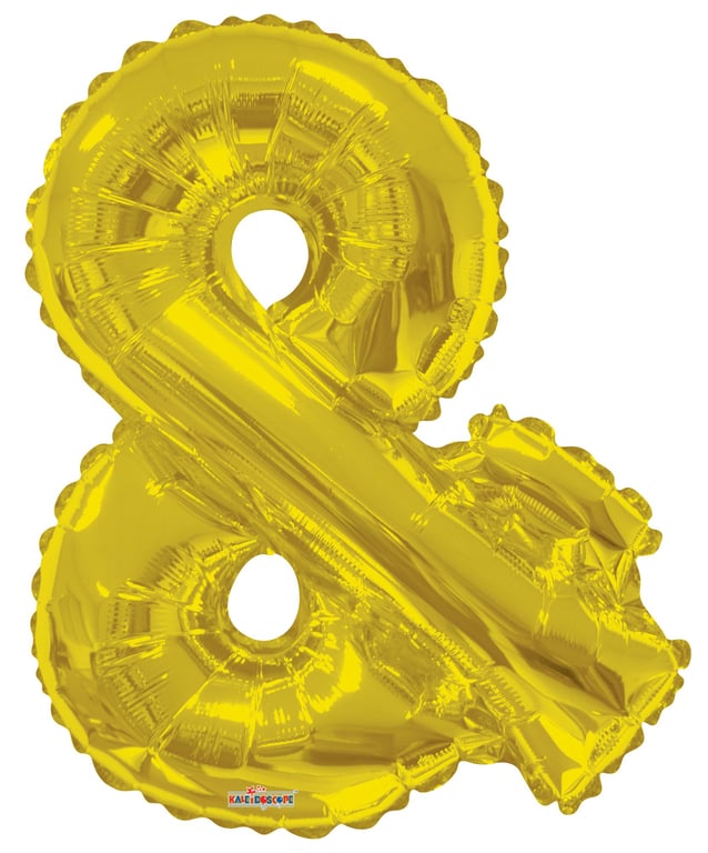 34 Gold & Symbol Balloon - Perfect Party Decoration and Home Decor Element